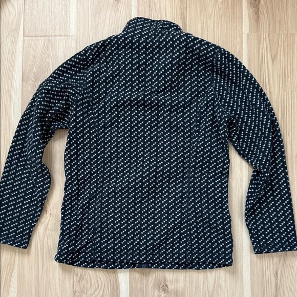 L.L. Bean Cream and Black Fleece Jacket - Picture 4 of 4